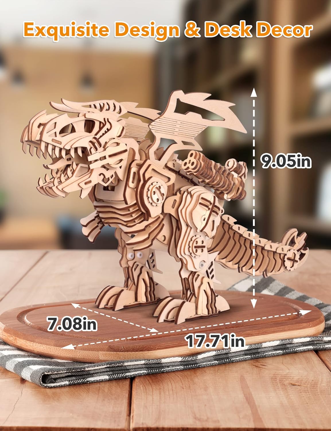 3D Wooden Puzzles Dinosaur Model Kits - Toytwist