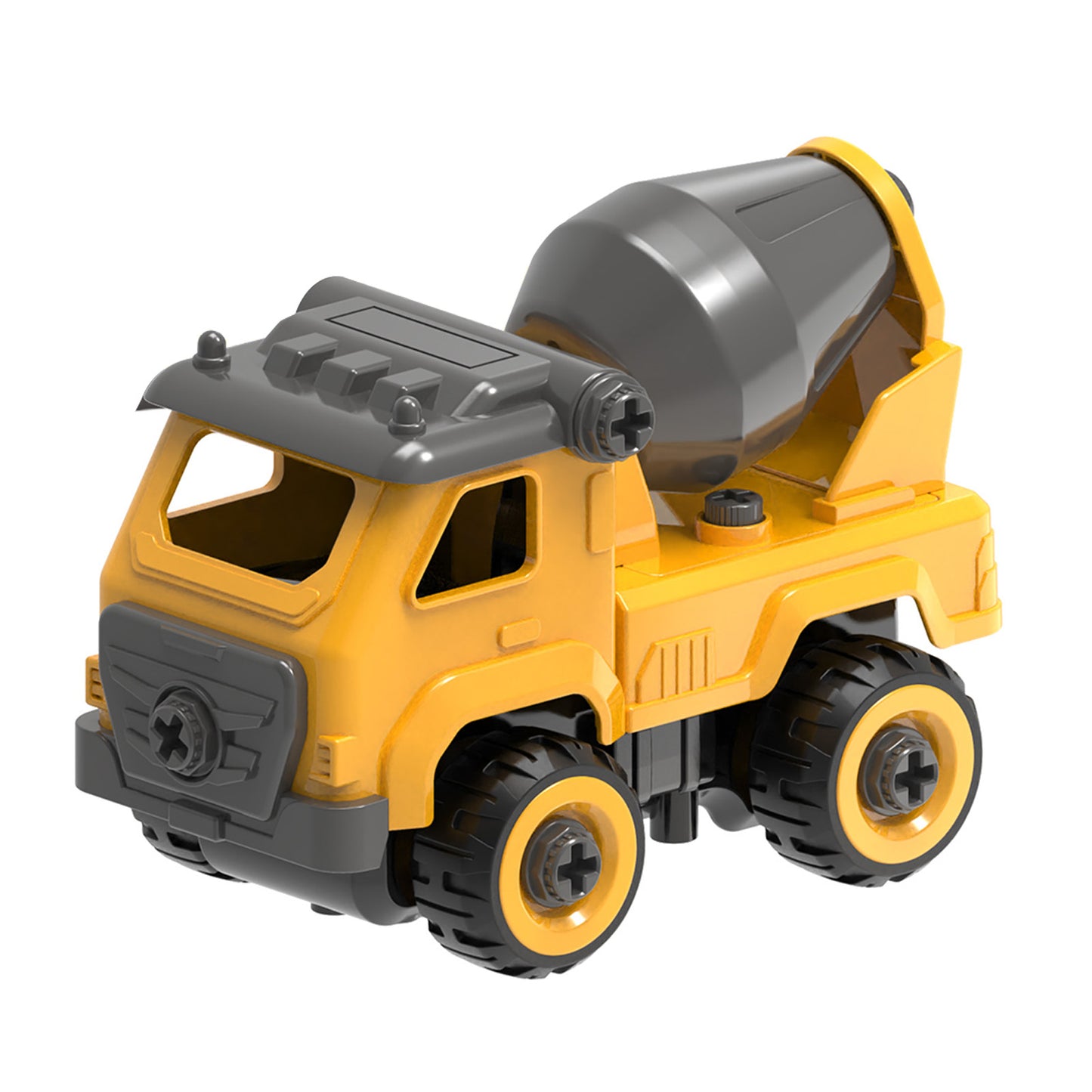 DOUBLE E Remote-Controlled Mixer Truck with DIY Assembly - Toytwist