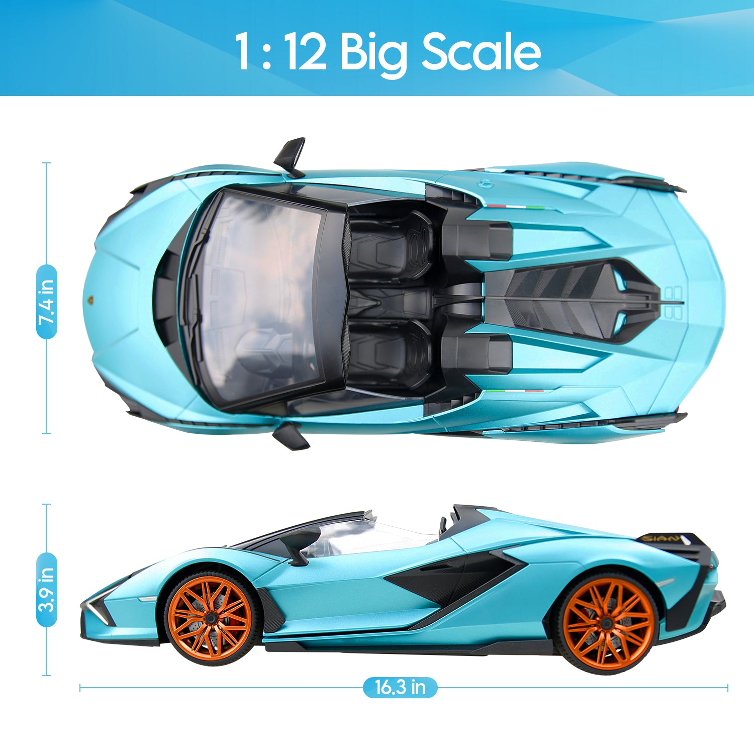 1:12 big scale lamborghini rc car