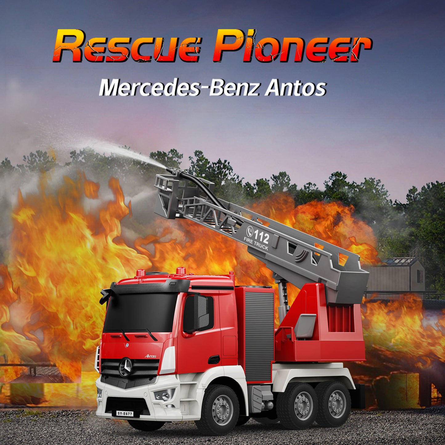DOUBLE E Remote-Controlled Water Fire Truck - Toytwist