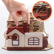 MIEBELY Electrical 3D Wooden Puzzles Adults DIY Marble Run Model - Toytwist