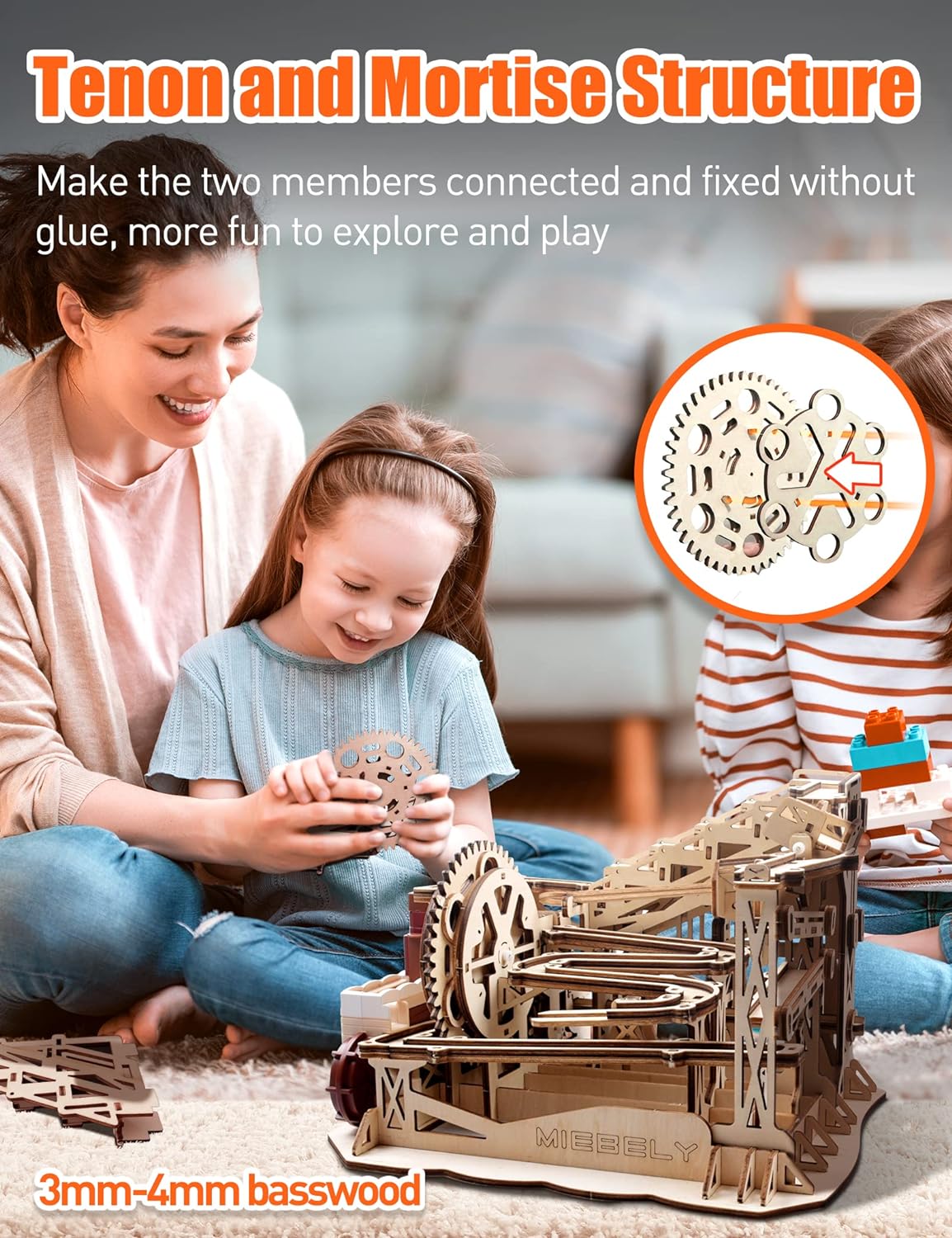 3D Wooden Puzzles DIY Marble Run Model - Toytwist