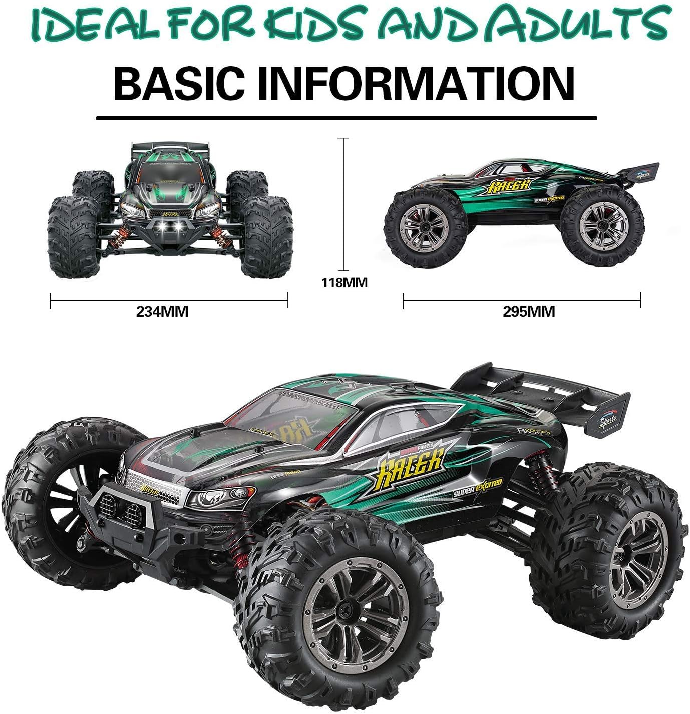 MIEBELY All Terrain Rc Cars for Adults
