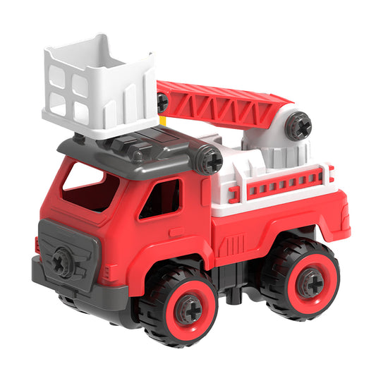 DOUBLE E Remote-Controlled Truck Assembly Fire Truck - Toytwist